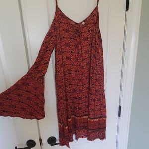 Cold shoulder dress/swimsuit coverup